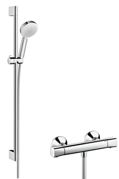 Hansgrohe-HG-Brausenkombi-Crometta-100-Vario-Ecostat-Univ-UCrometta-900mm-ws-chr-27031400 gallery number 1